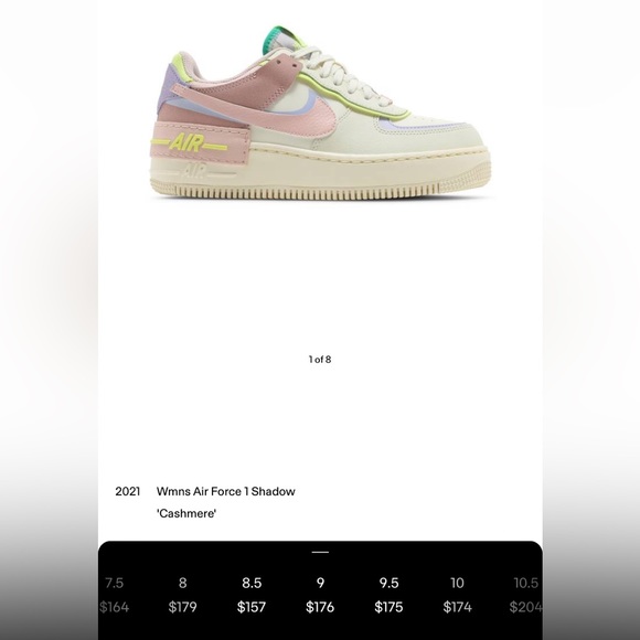 Nike Wmns Air Force 1 Shadows ‘Cashmere’ - Picture 2 of 2